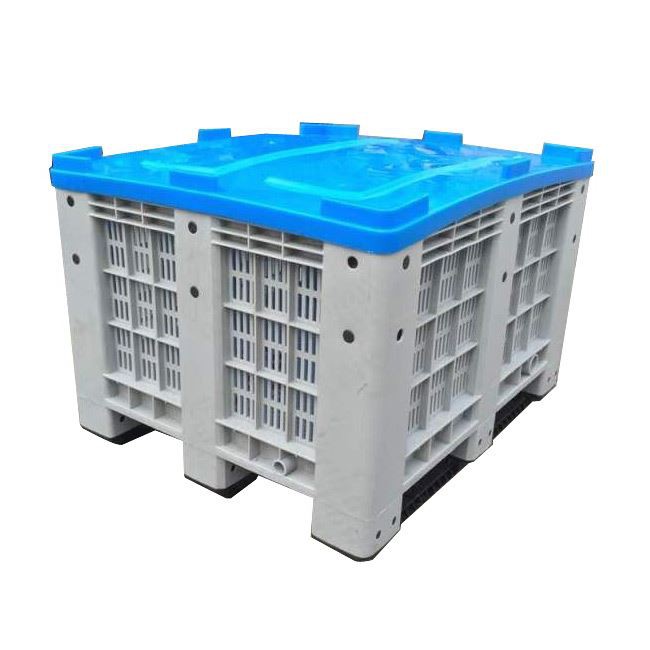 large vented plastic pallet box