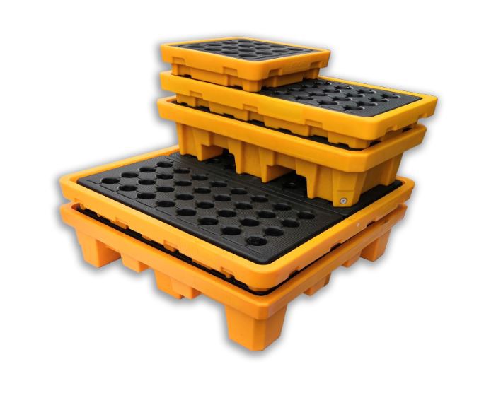 spill containment pallet with drain