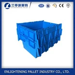 قفص بلاستيكي مع أغطية قابلة للطي حاوية بلاستيكية متصلة