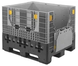 1200x1000x975mm الاستخدام الصناعي صندوق البليت البلاستيكي الكبير القابل للطي لصناعة السيارات