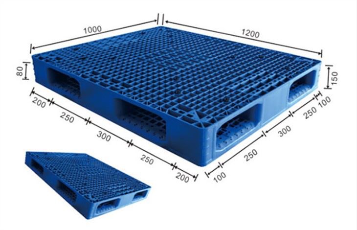 Flour Mill Use Stacking Plastic Pallet