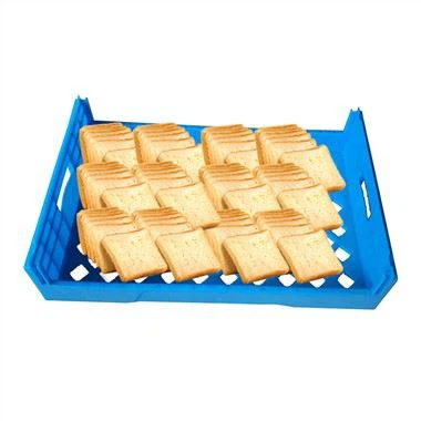 رفوف صناديق الخبز البلاستيكية