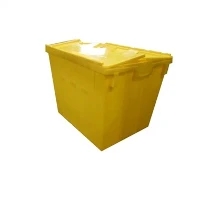 صناديق بلاستيكية مع أغطية