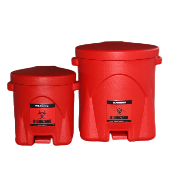 One-step Biohazard And Waste Disposal Containers With Lid