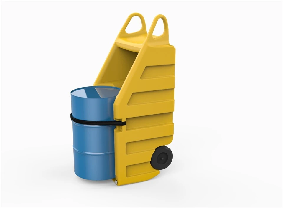 China 200L HDPE Spill Control Drum Trolley